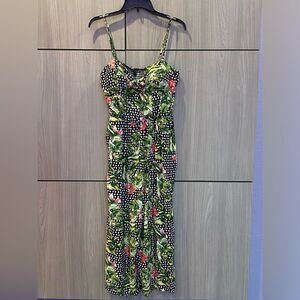 As U Wish Tropical Print Romper Jumpsuit NWT XL